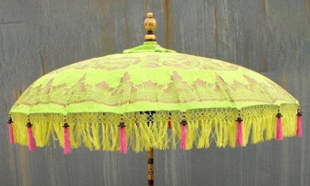Lime Green Temple Umbrella - NetDécor 
