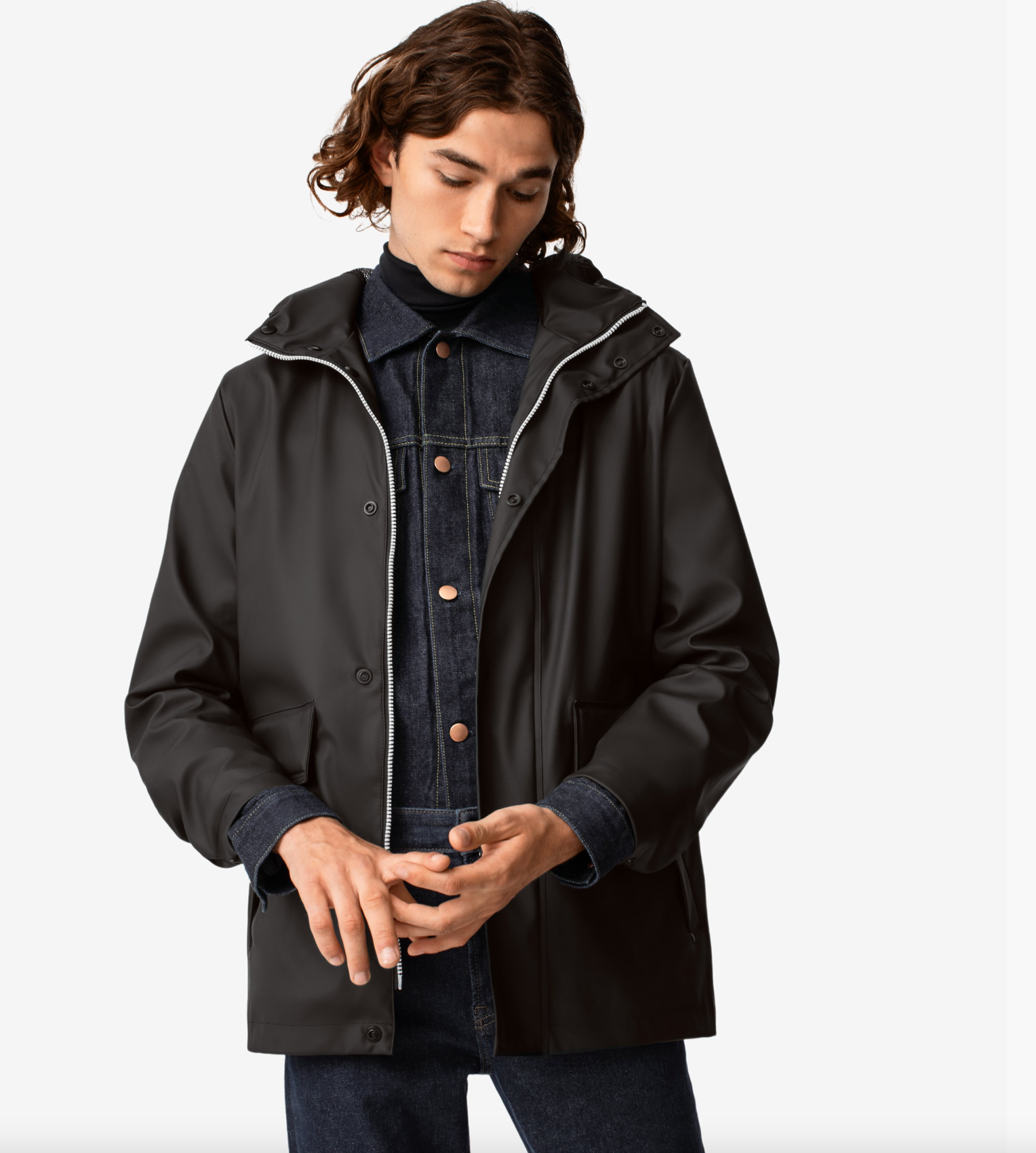 Hunter - Men's Rain Jacket Black - NetDécor