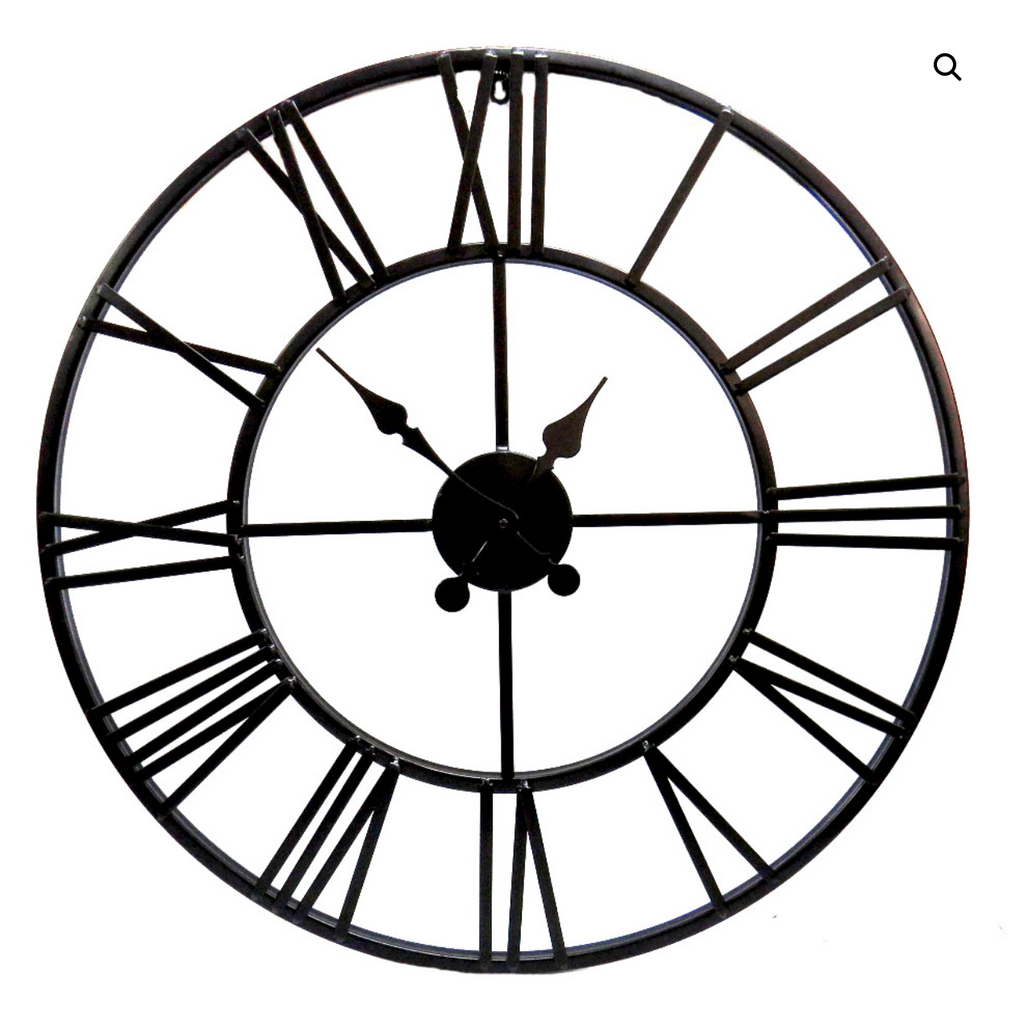 Large 78cm Metal Clock - NetDécor 