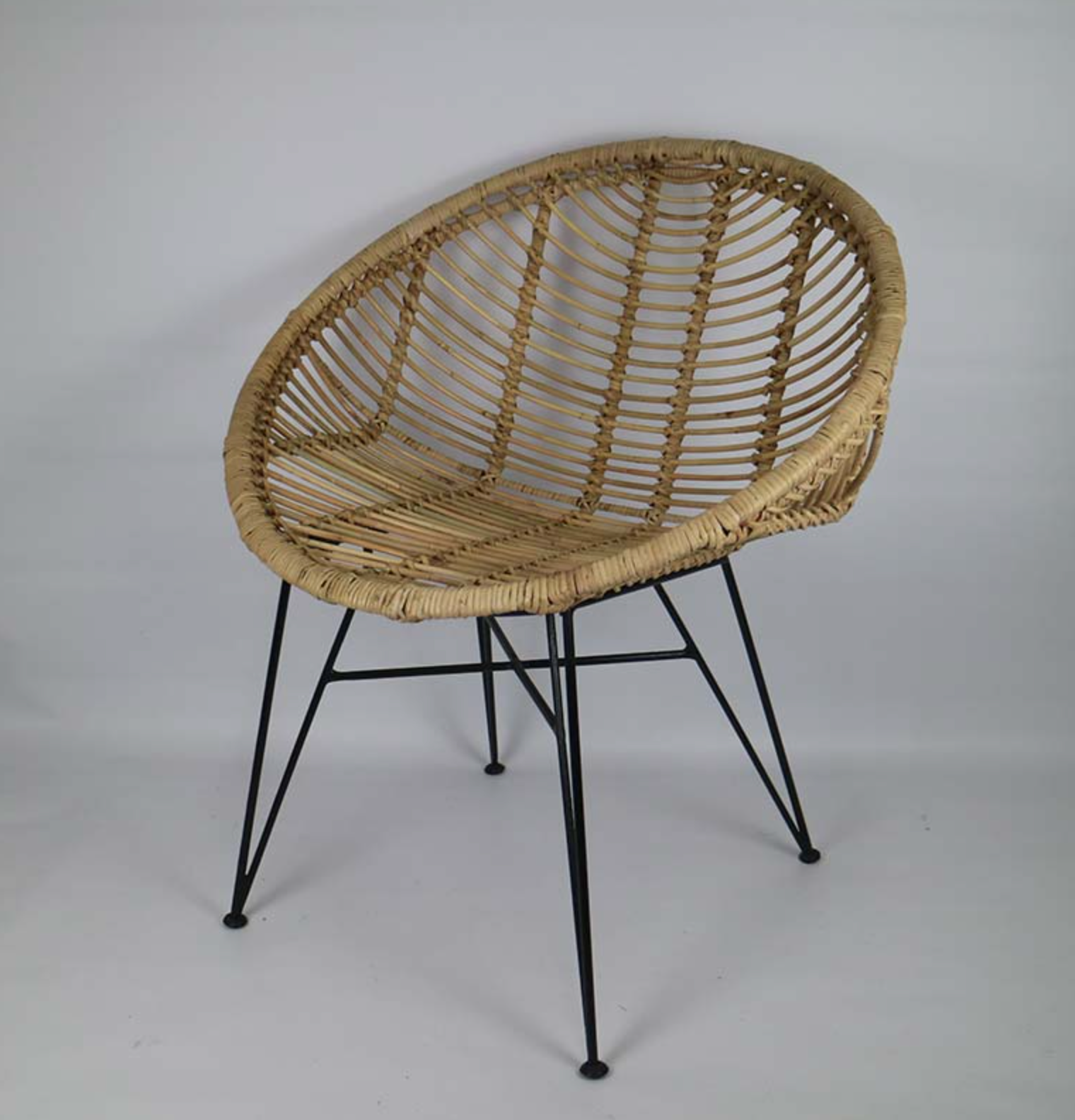 RATTAN THICK CHAIR ROUND NATURAL - NetDécor