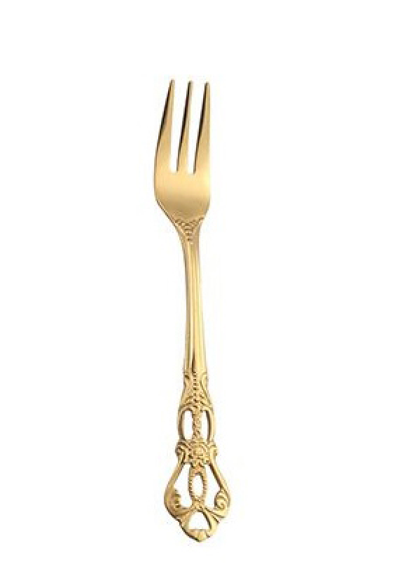 Vintage Gold Cake Forks - NetDécor 