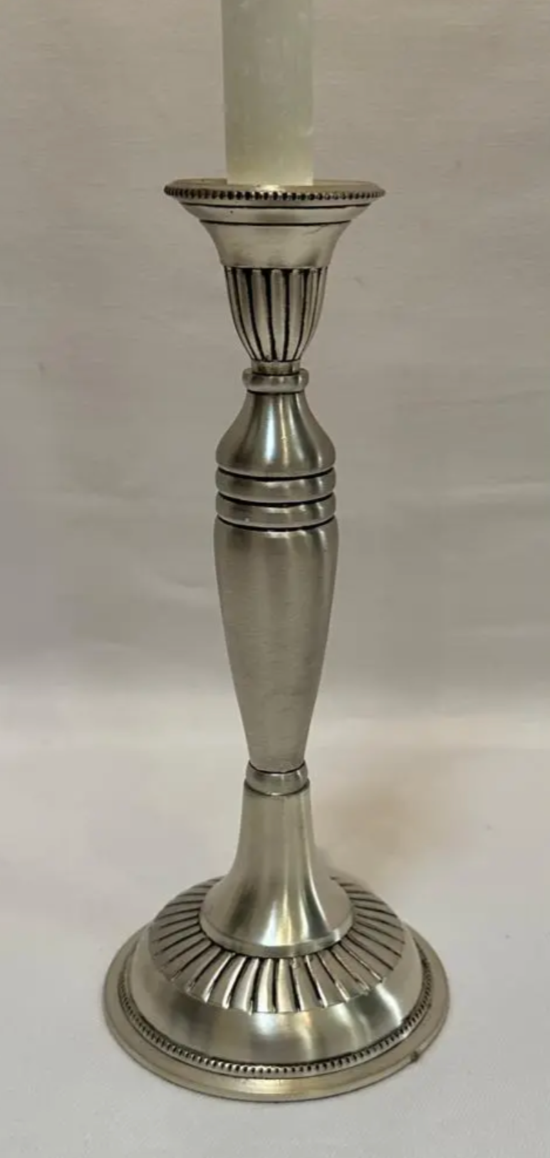 Greek Pewter Candle Stick - NetDécor