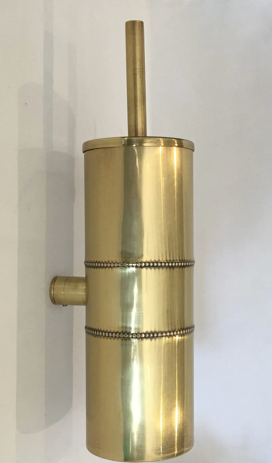 Toilet Brush Holder Wall Mounted Brass