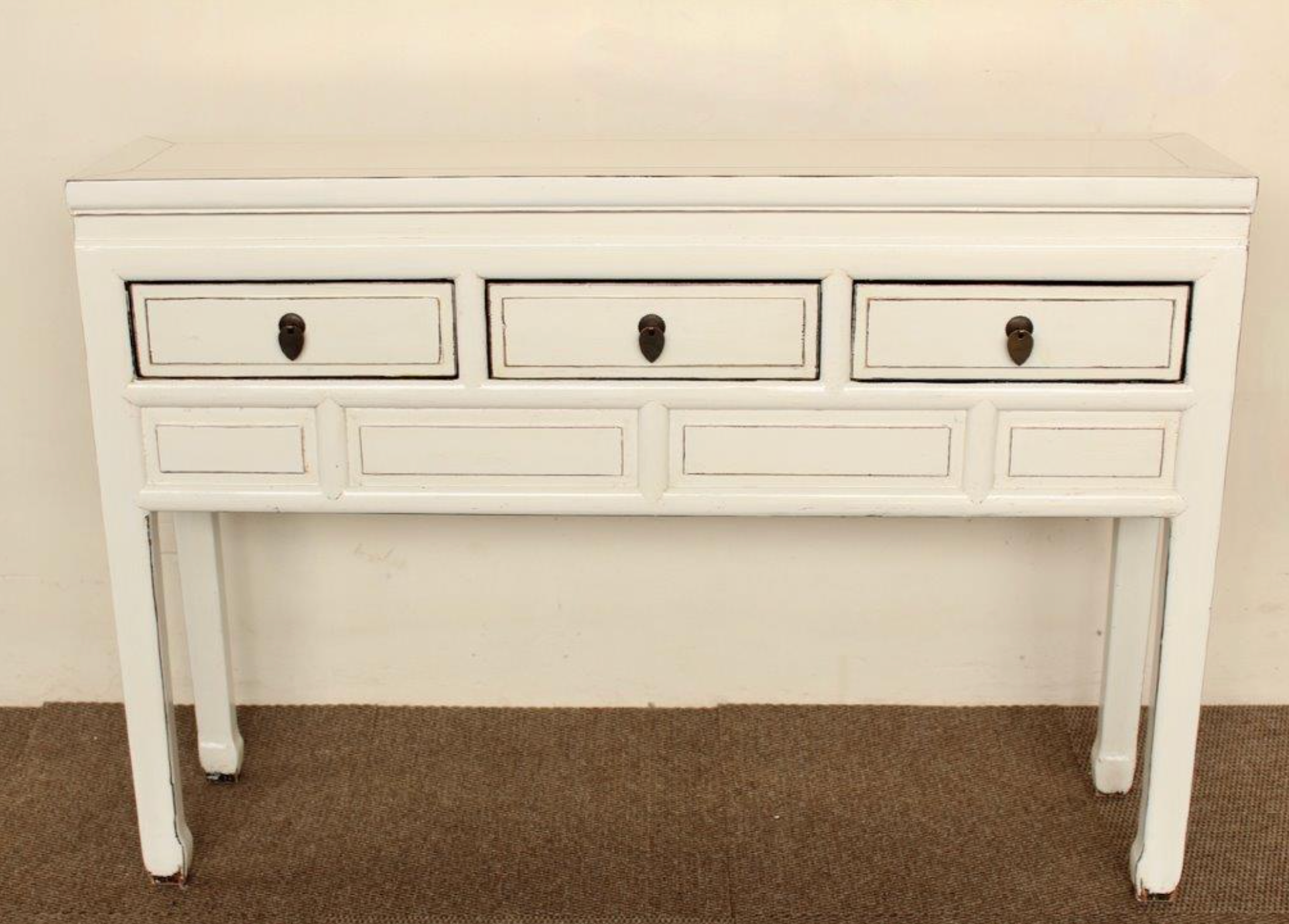 White 3 Drawer Server