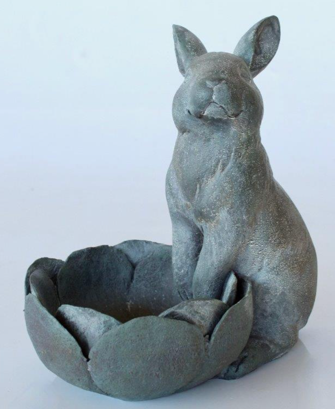GREEN RABBIT WITH FLOWER POT