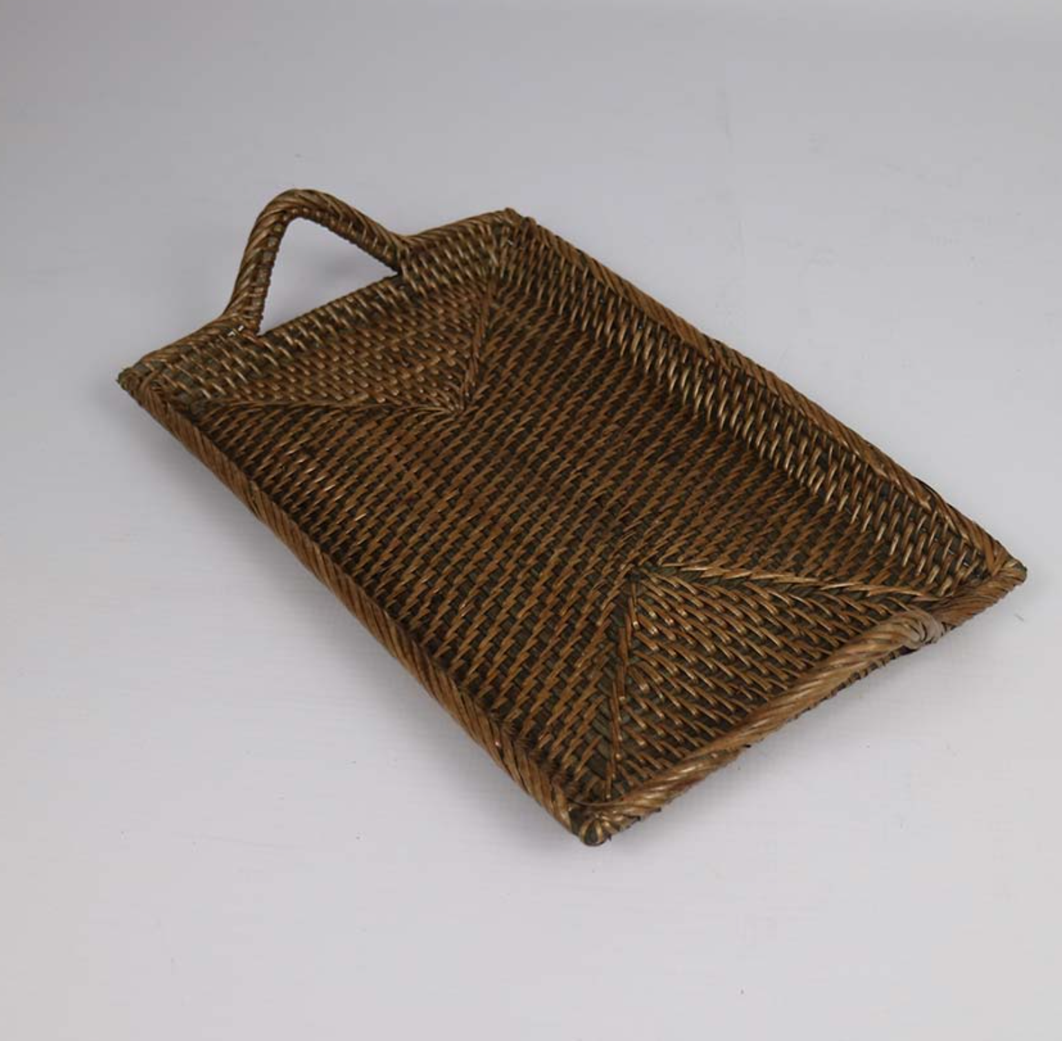RATTAN VANITY TRAY ANTIQUE