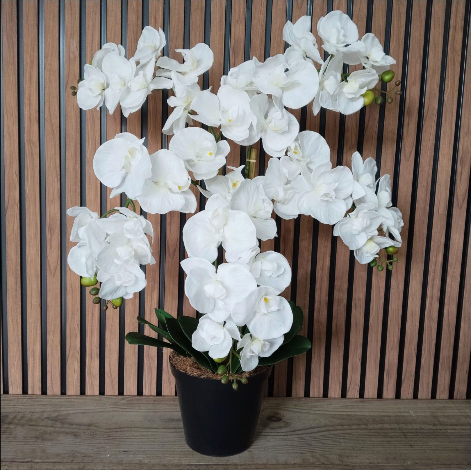 70cm Potted Faux Orchid