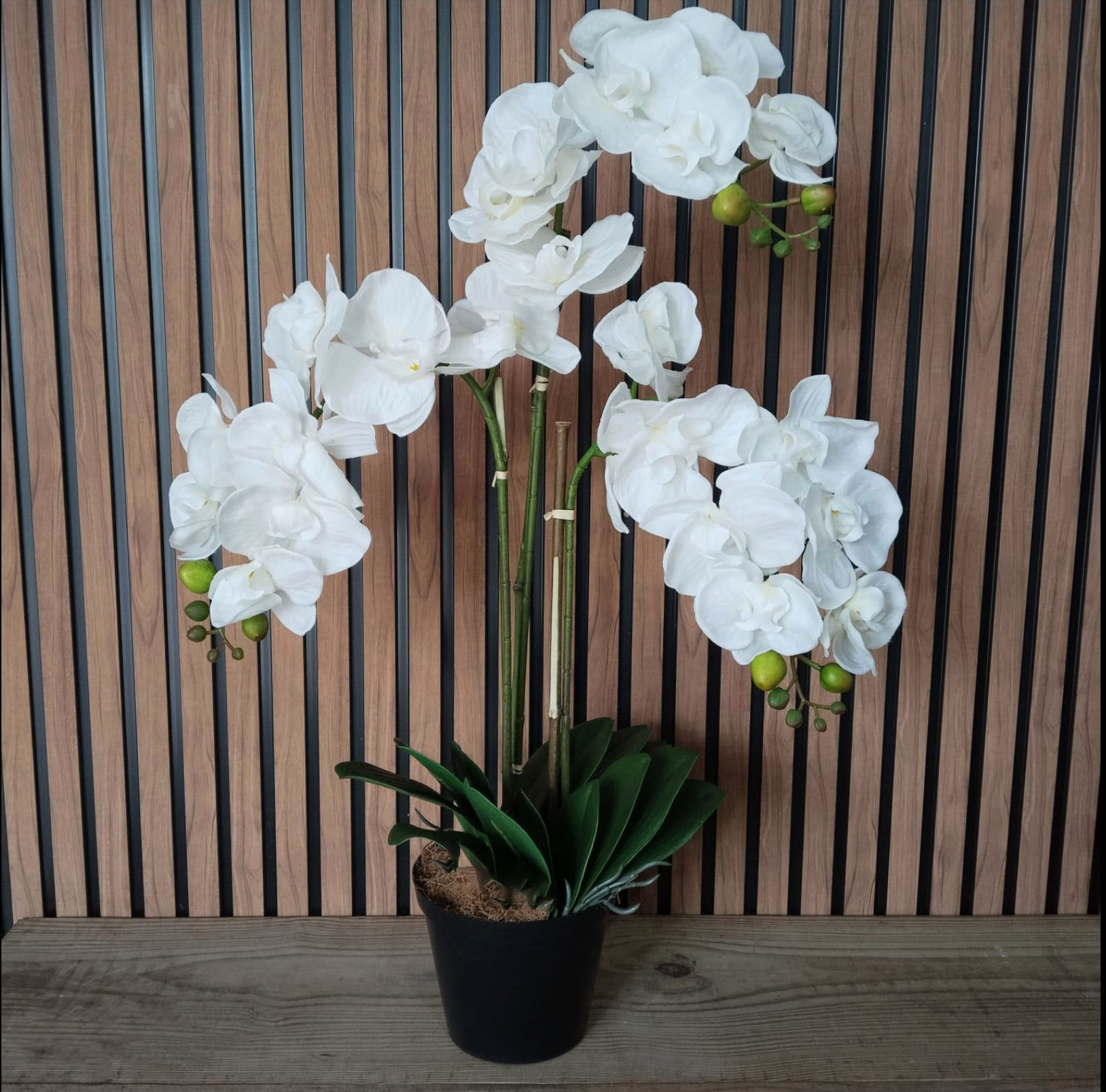 70cm Potted Faux Orchid
