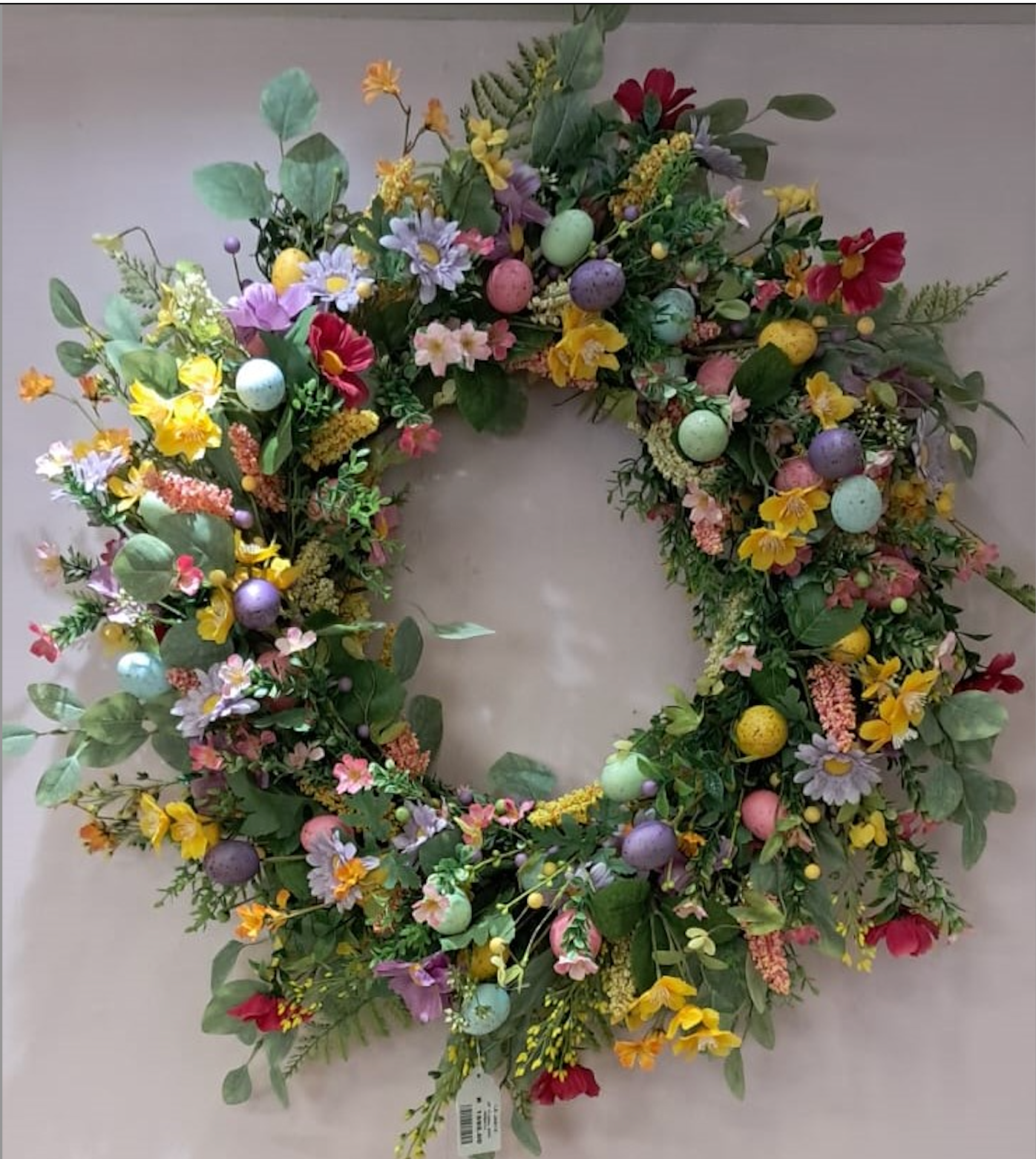 70cm Easter Floral Egg Wreath