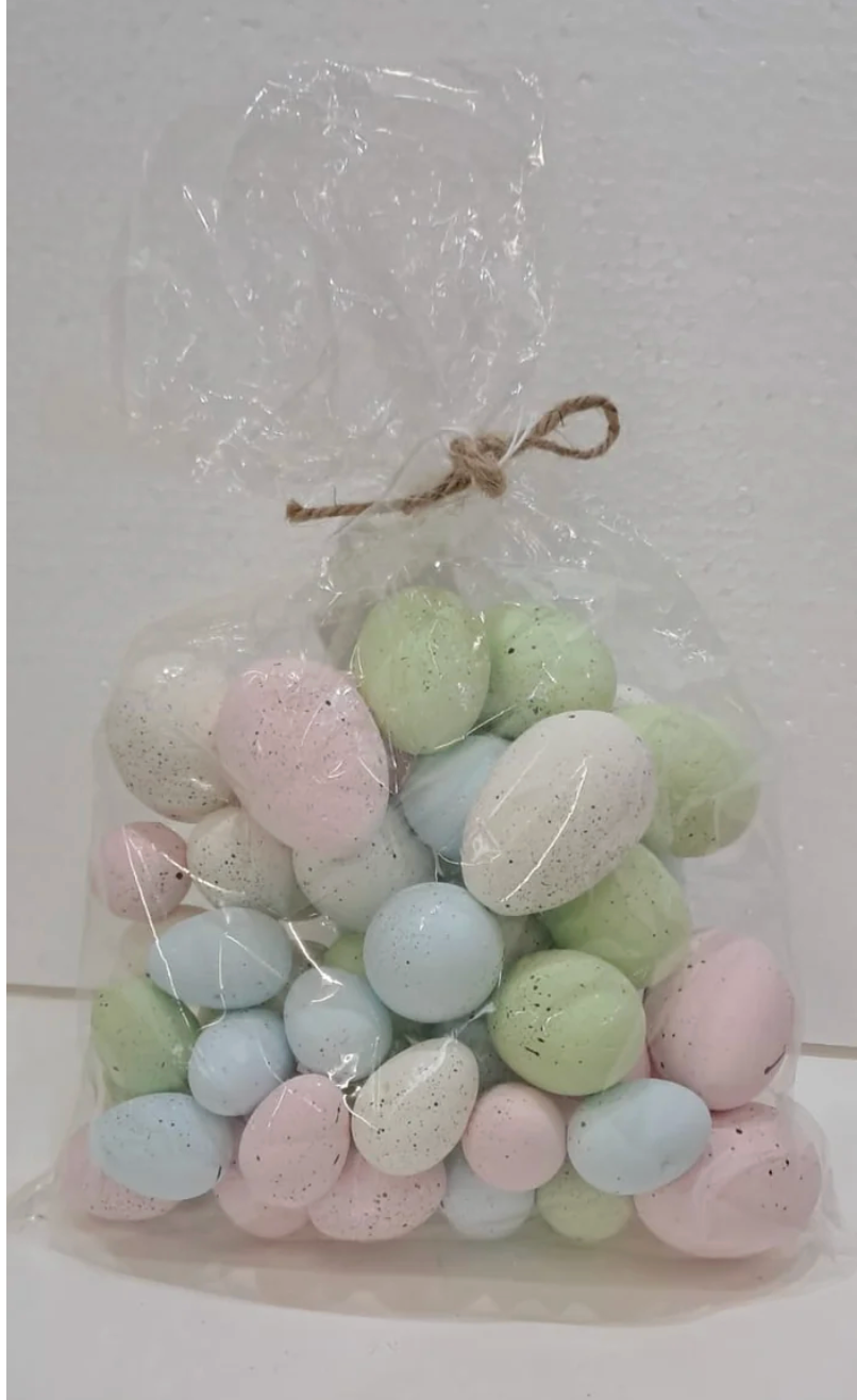 Set of 3 Assorted Pastel Decor Eggs in a bag