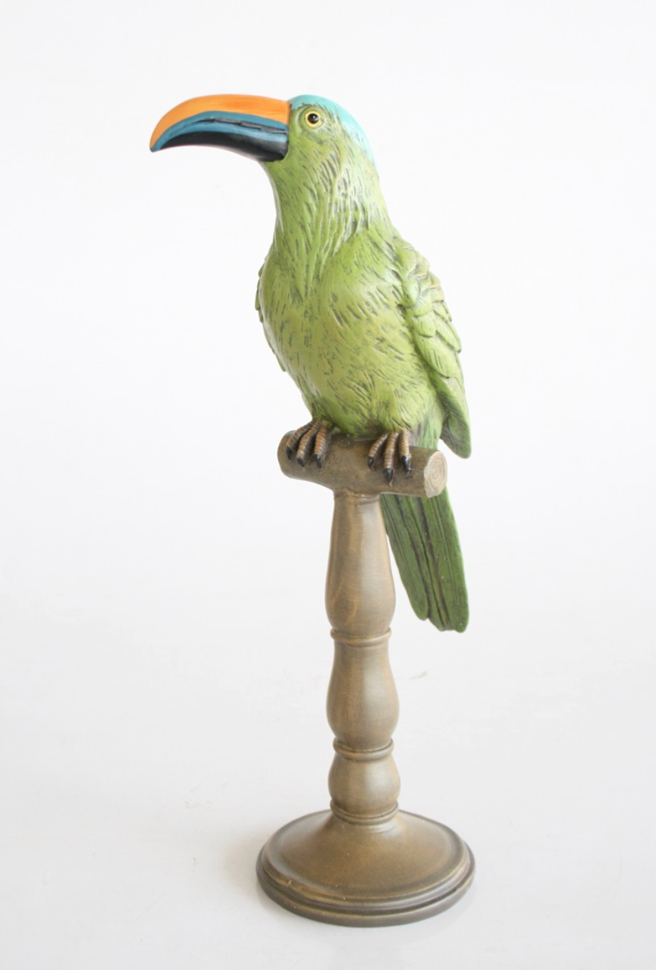 42cm TOUCAN ON STAND WITH ORANGE BILL