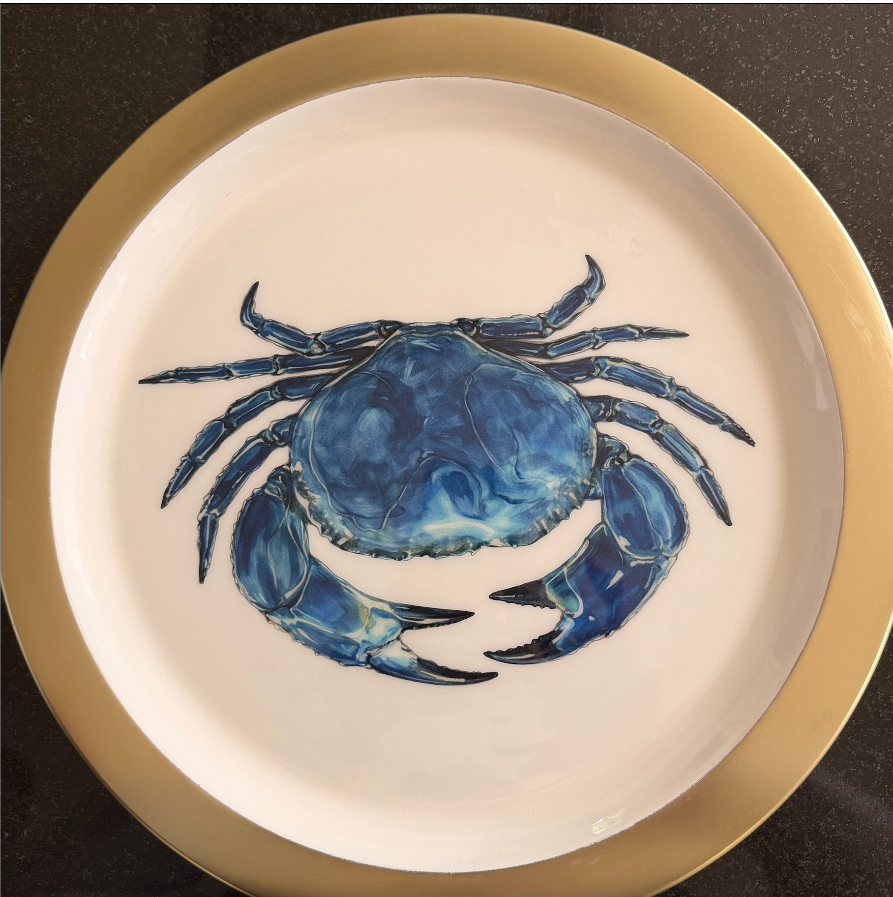 CHARGER PLATE CRAB SET OF 4