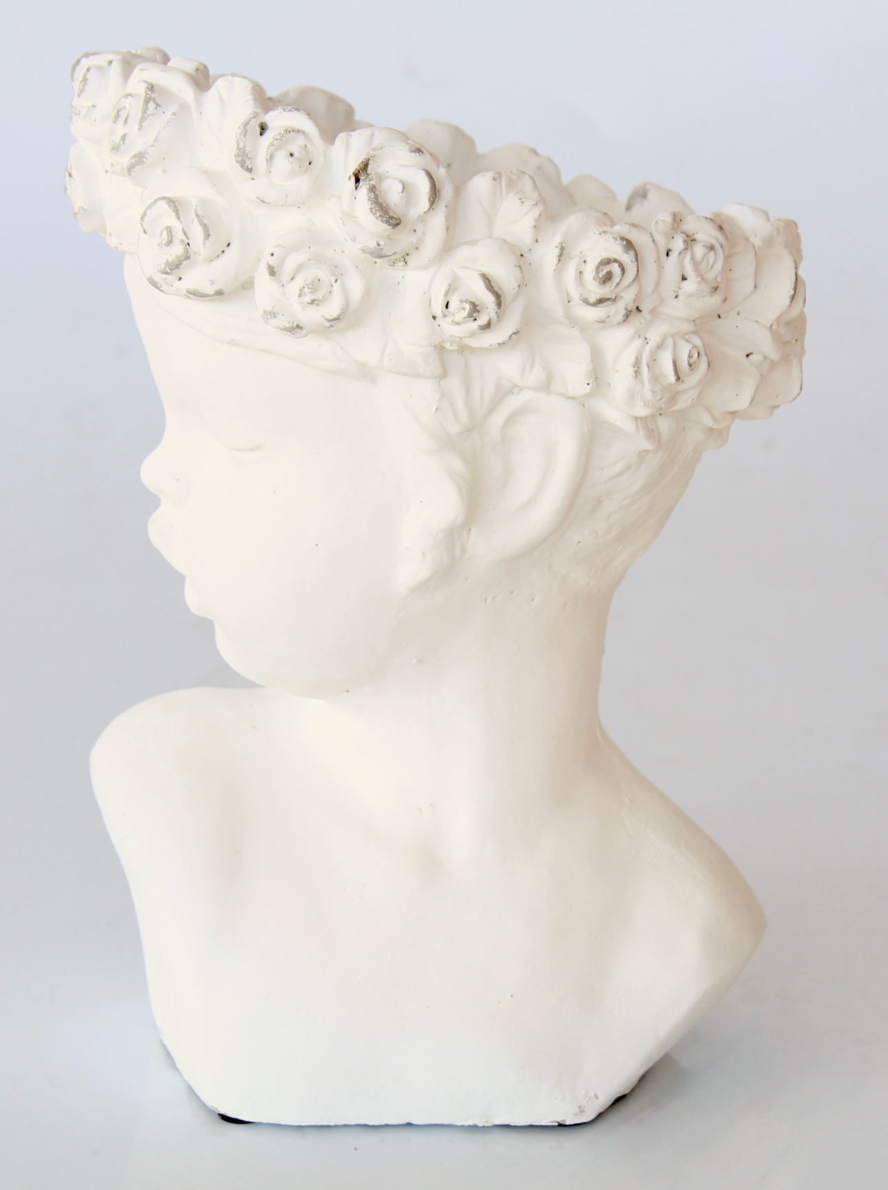 White Planter Looking Sideways