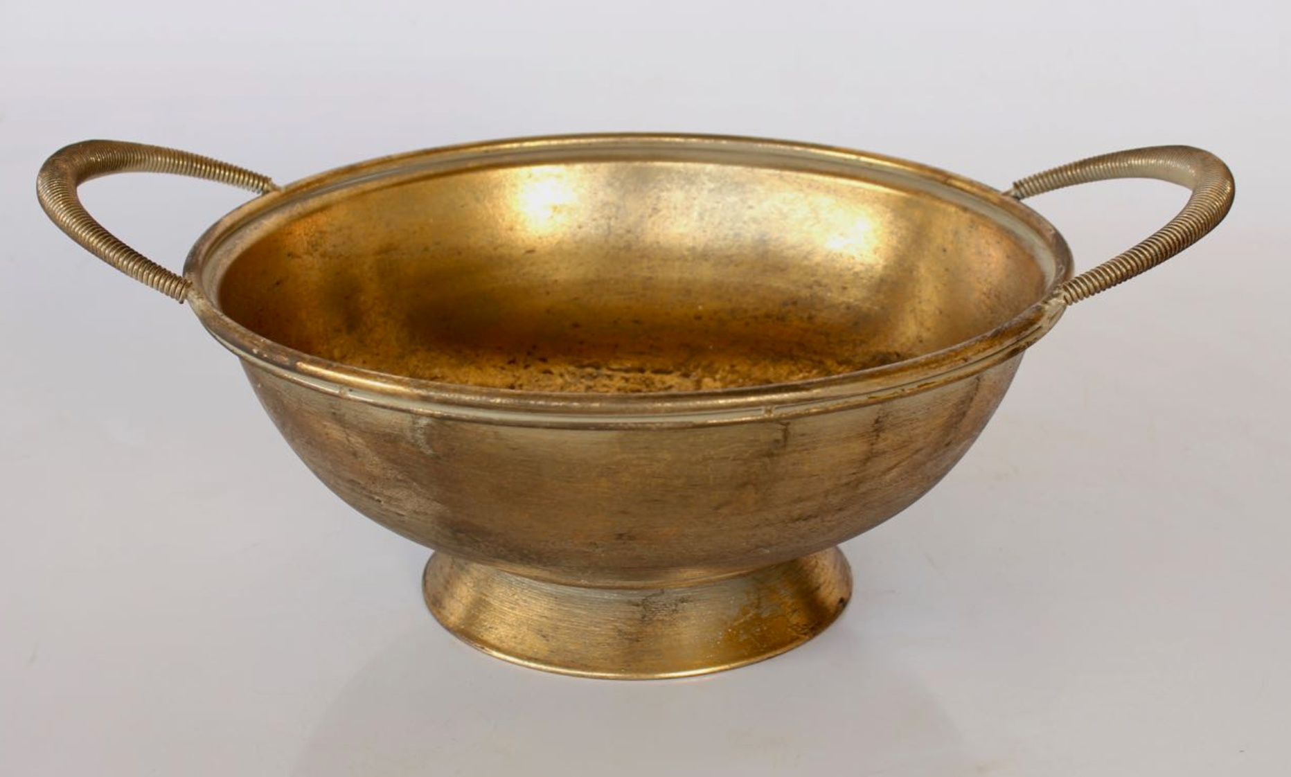 SET OF 3 GOLD METAL BOWLS