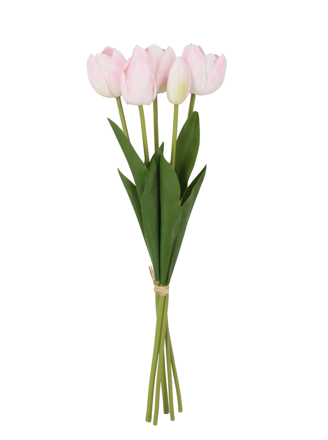 Bunch of 10 Pale Pink Faux Tulips