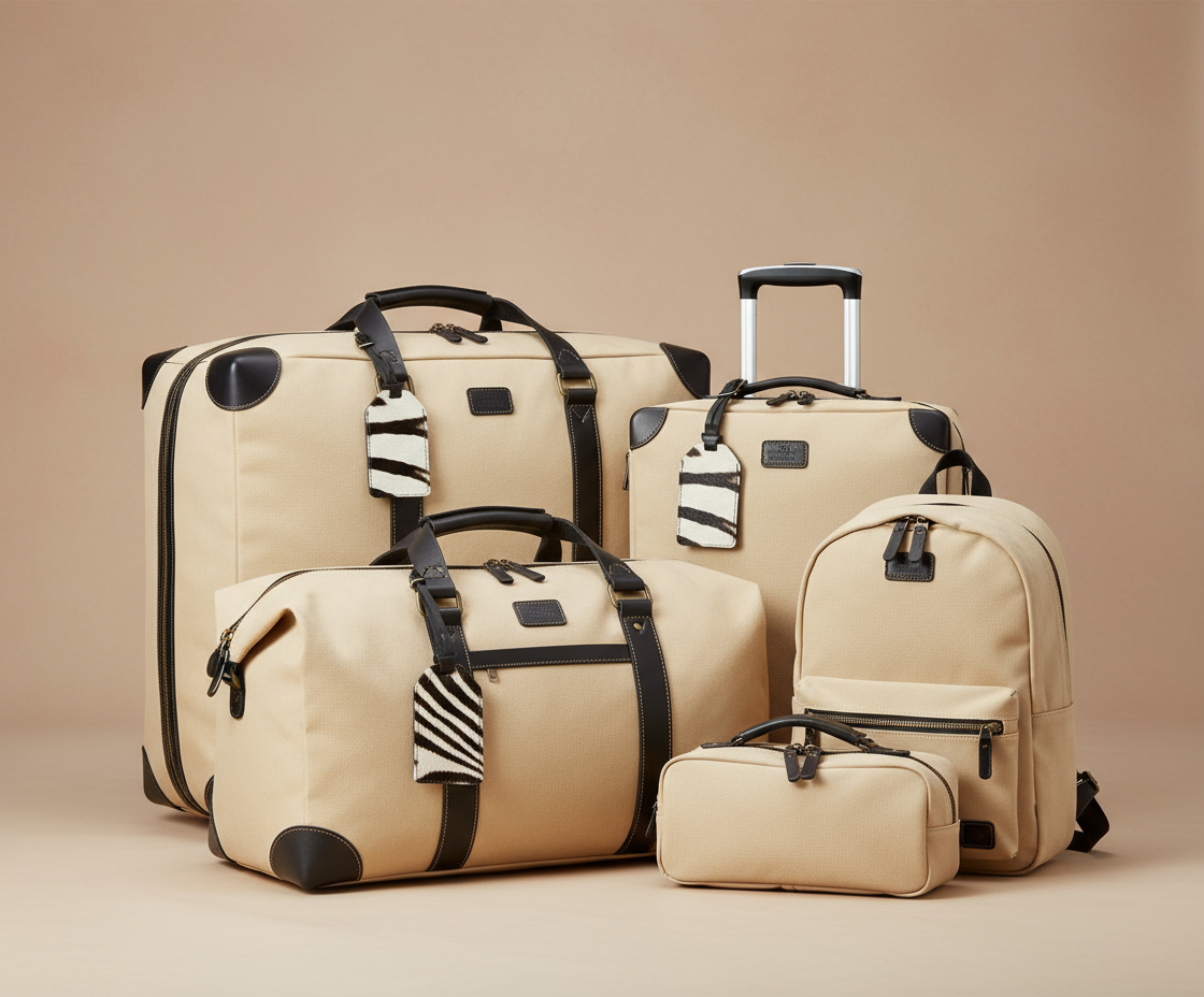 Set of 2 Custom Made REAL ZEBRA Luggage Tags