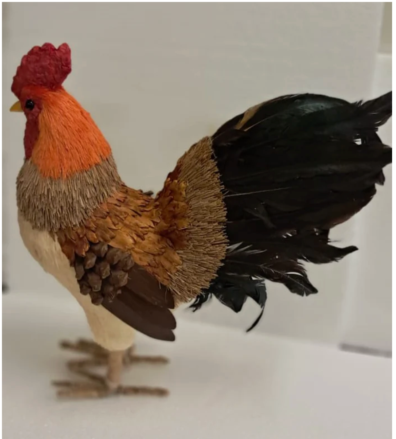 38cm Standing Faux Chicken
