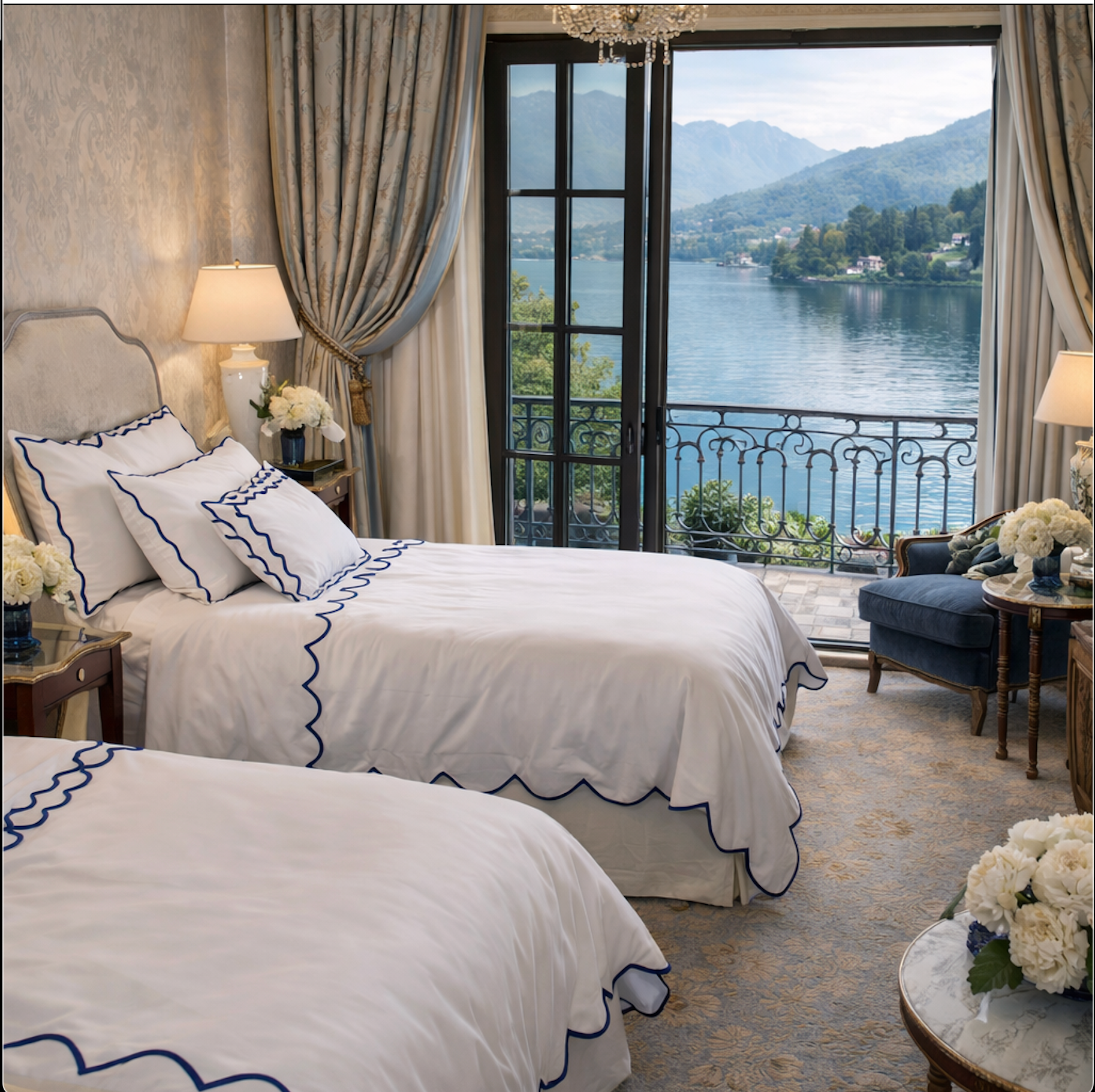 Reed Linen - Scallop Duvet Set