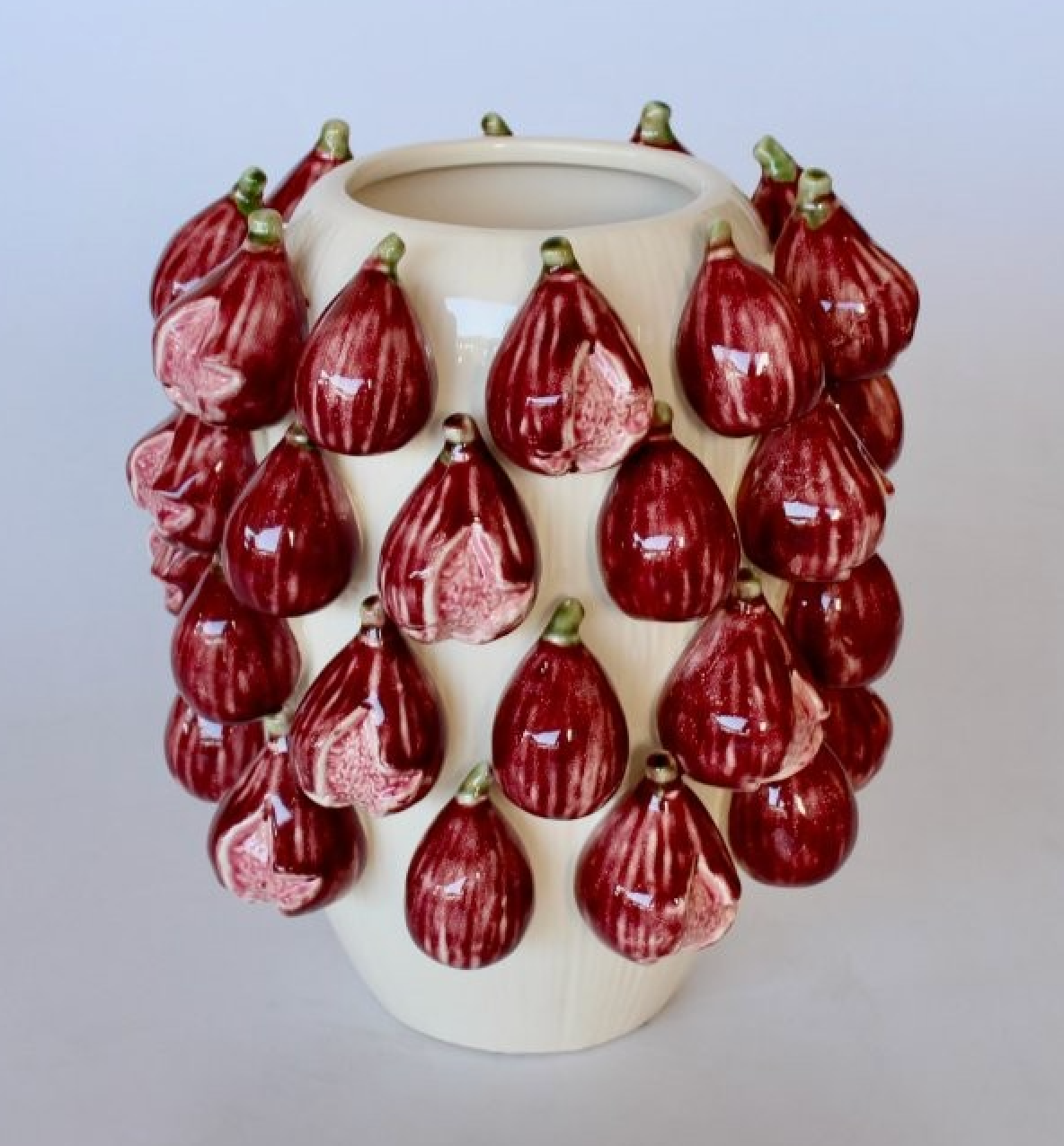 Large Maroon Fig Vase