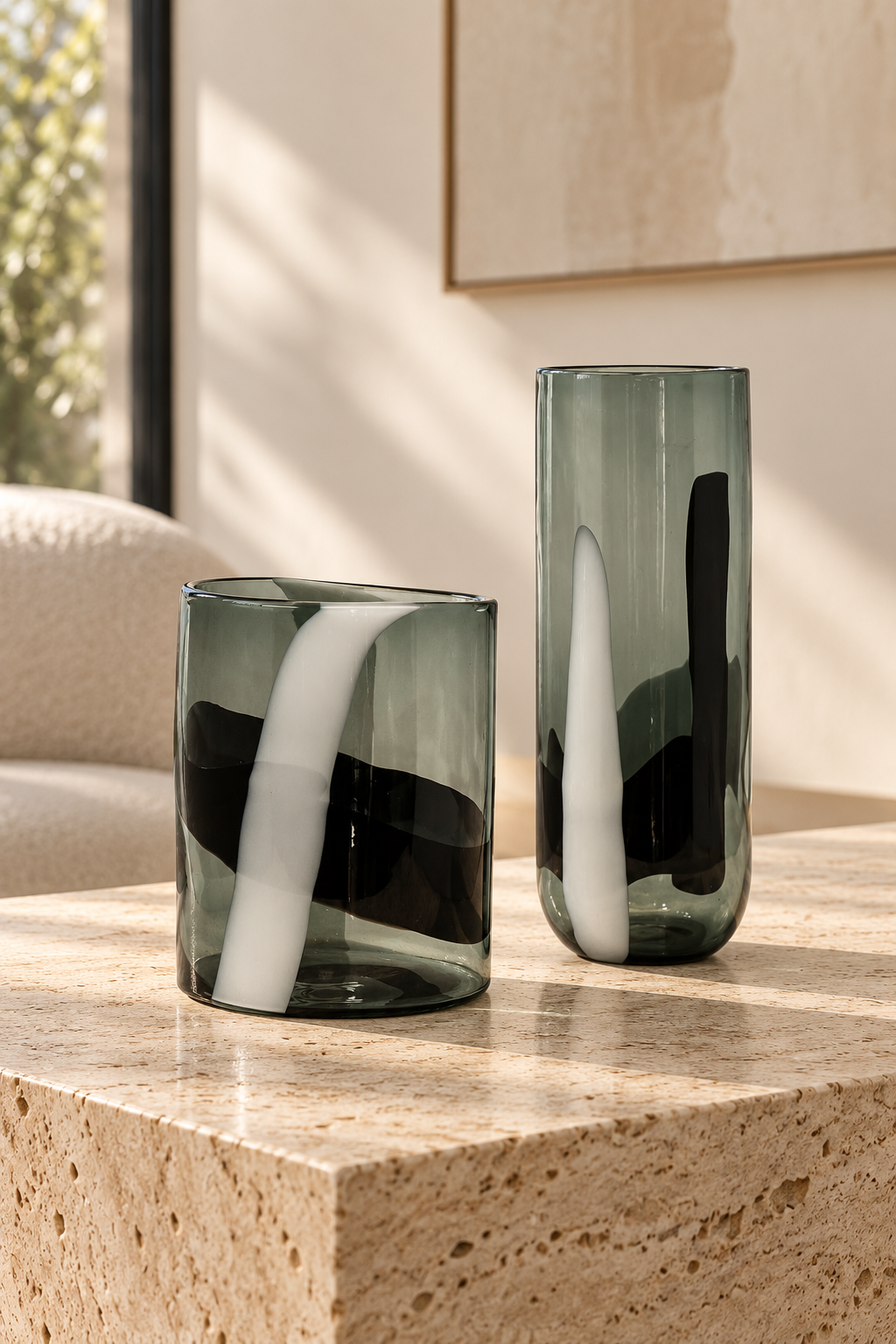 Black and White Cylinder