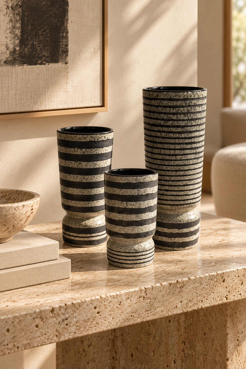 Zebra Stripe Vase