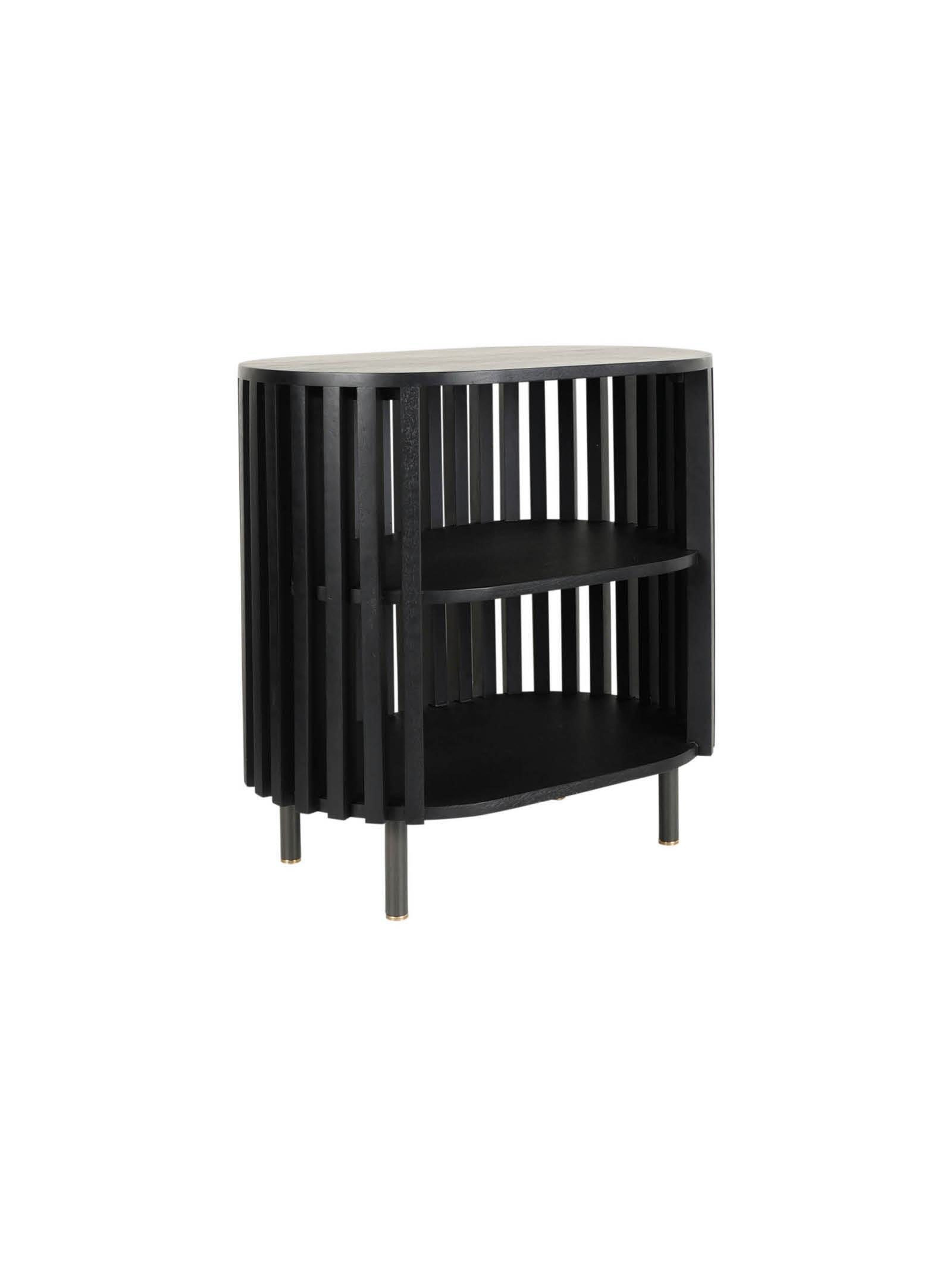 Swedish Nightstand Med - Onyx