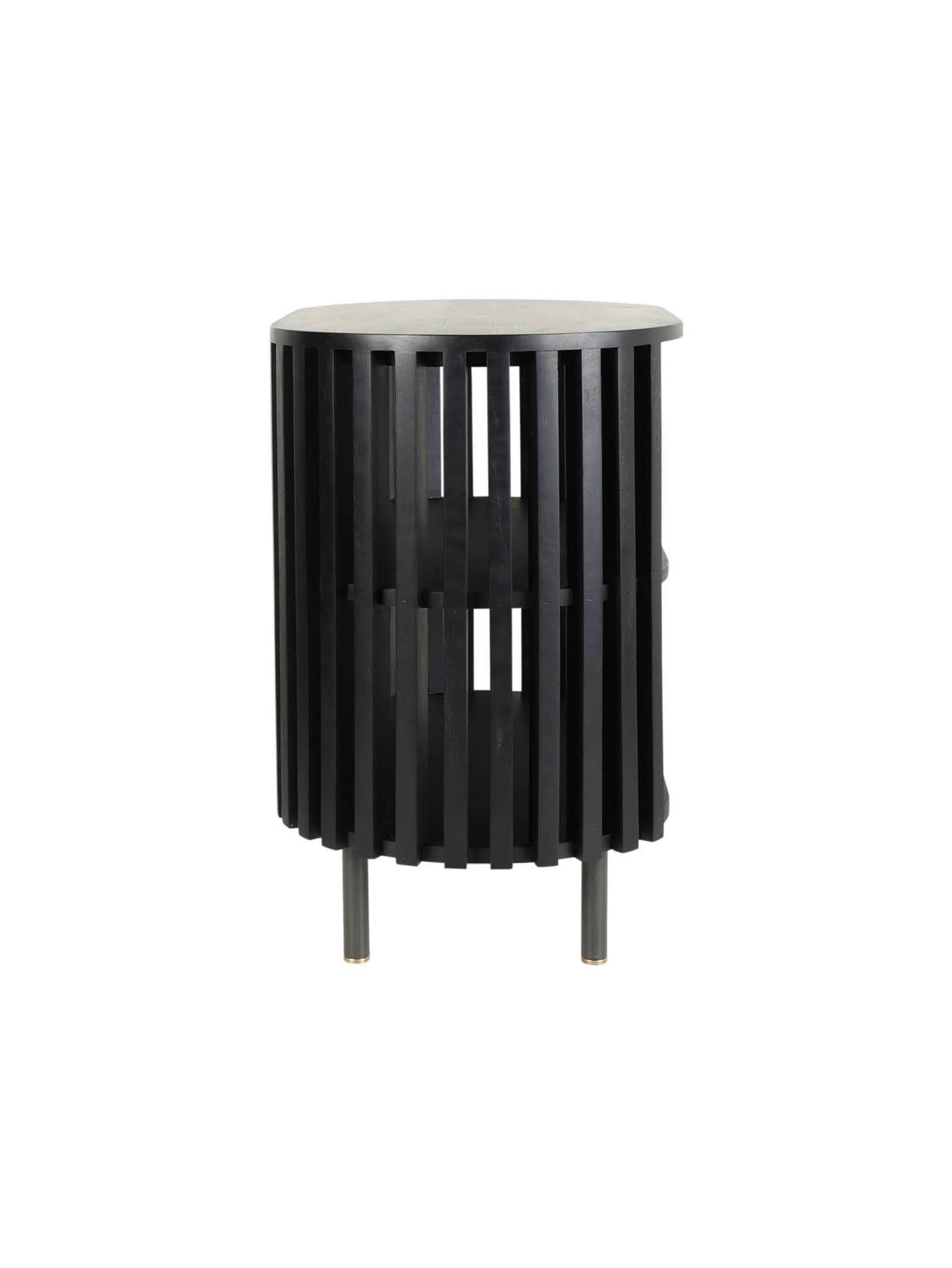Swedish Nightstand Med - Onyx