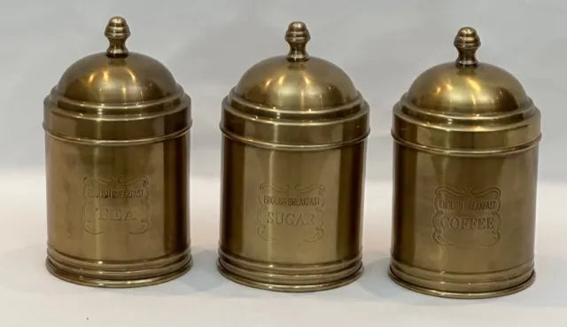 Antique Brass Classic Box Tea Set