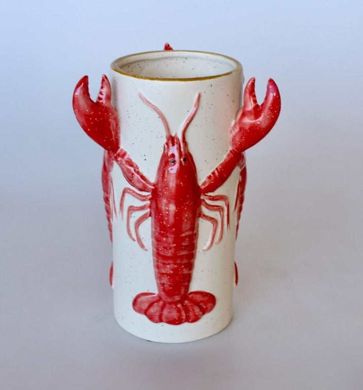 Coral Lobster Vase