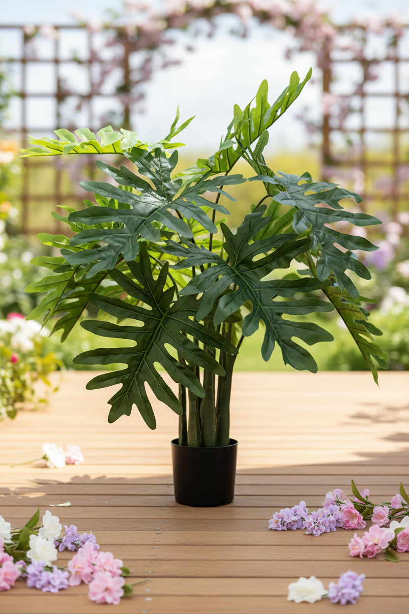 Philodendron Faux Potted Plant 120cm