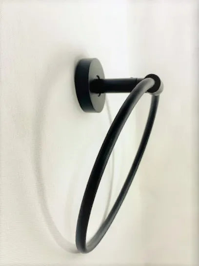 Towel Ring Matt Black