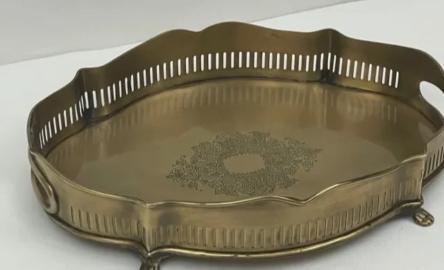 Tray French Mini - Antique Brass