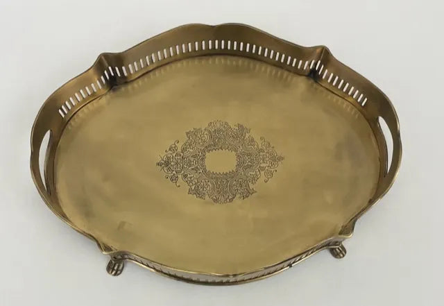 Tray French Mini - Antique Brass