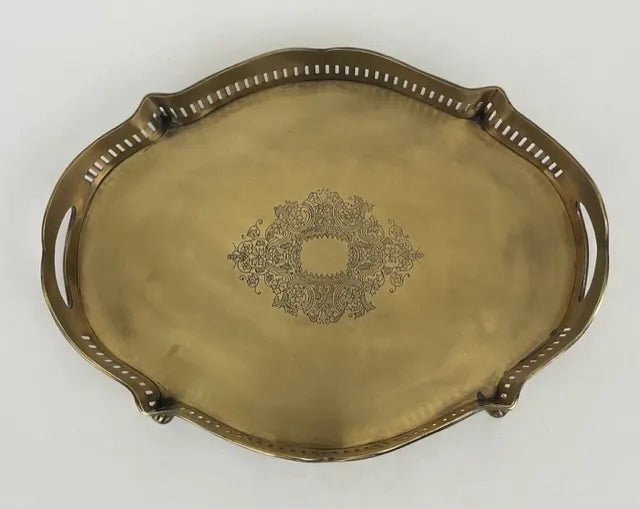 Tray French Mini - Antique Brass