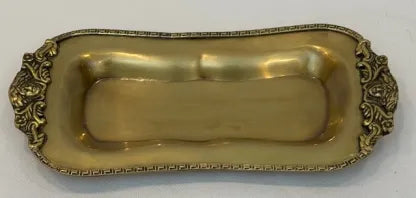 Antique Brass Mini Milan Snack Tray