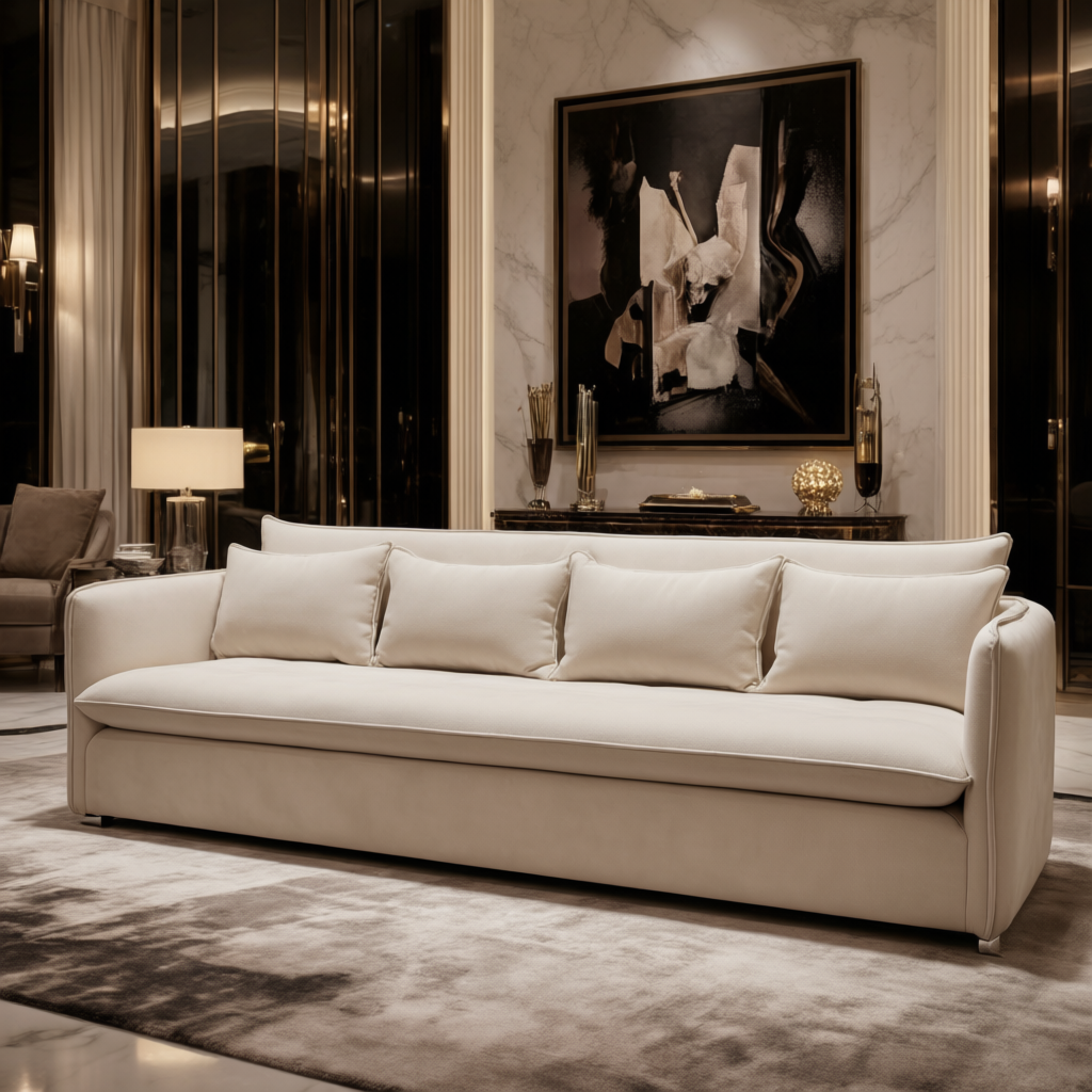 Santorini 4-Seater Sofa in Macadamia