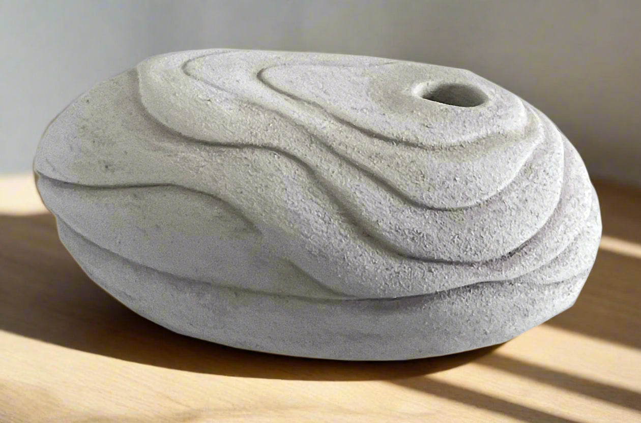 Water Pebble Large Ceramic Jar