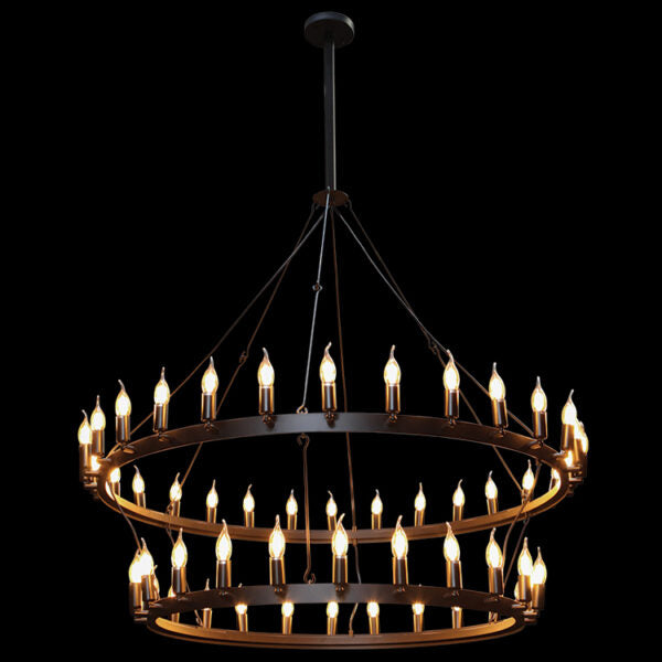 Two Tier Round Ranch Pendant