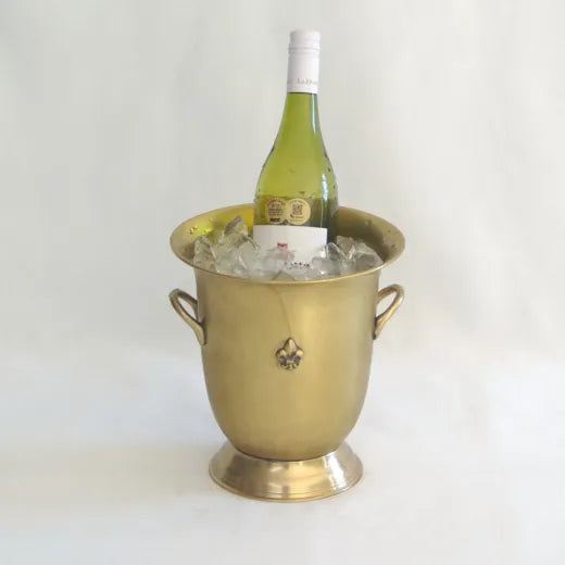 Wine Cooler Fleur Brass New