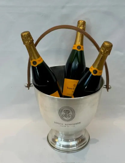 Wine Cooler Louis English with sleek tan handle