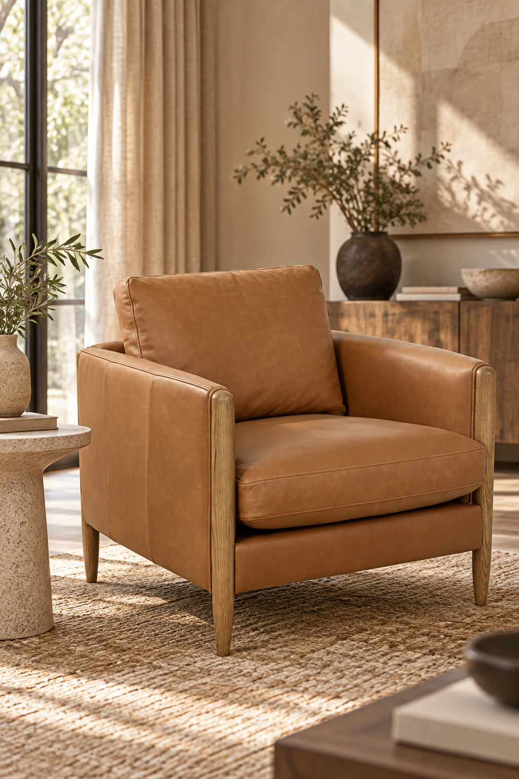 MARTIN OCCASIONAL CHAIR -Tan