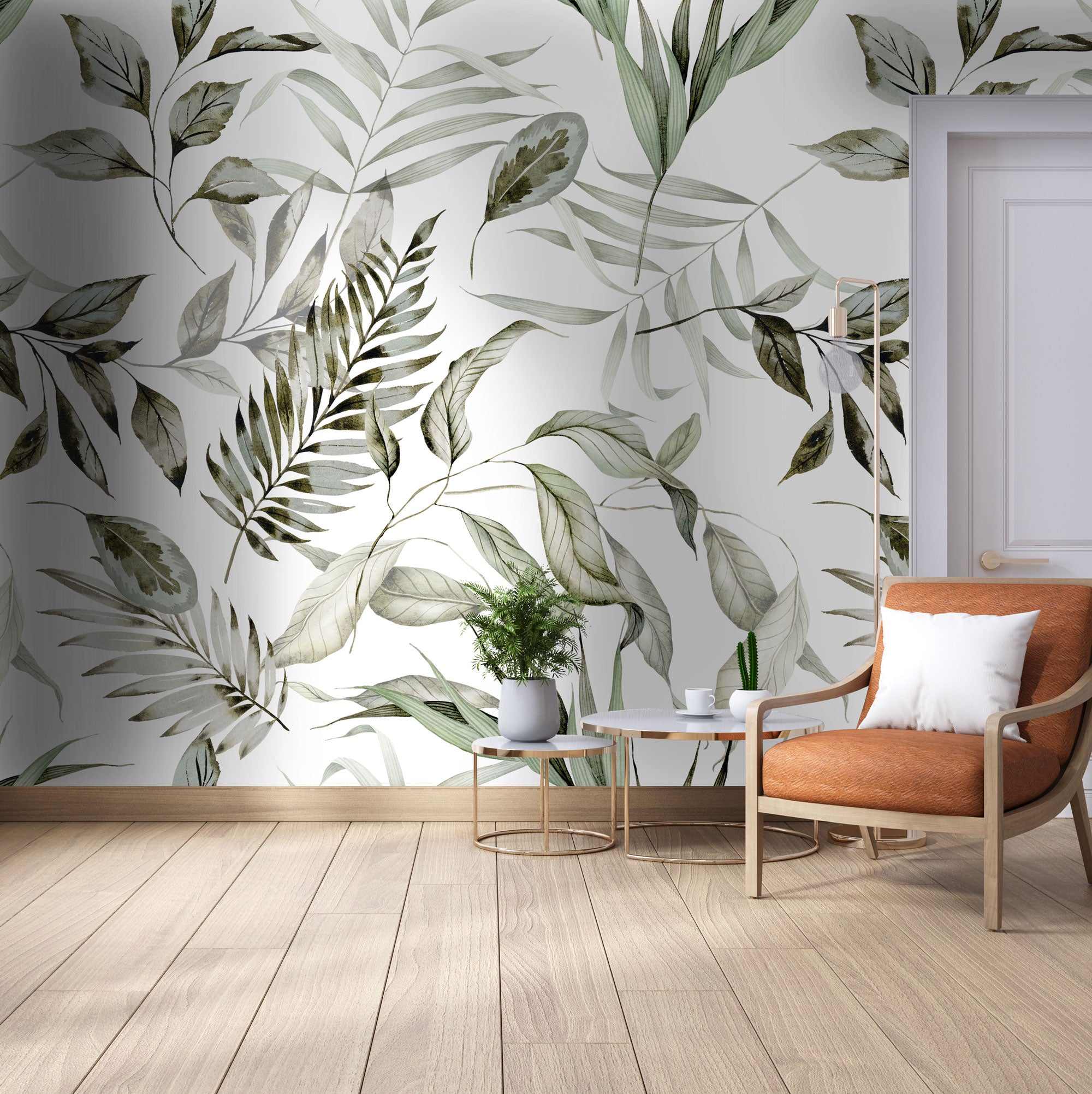 Watercolour Greenscape Mural