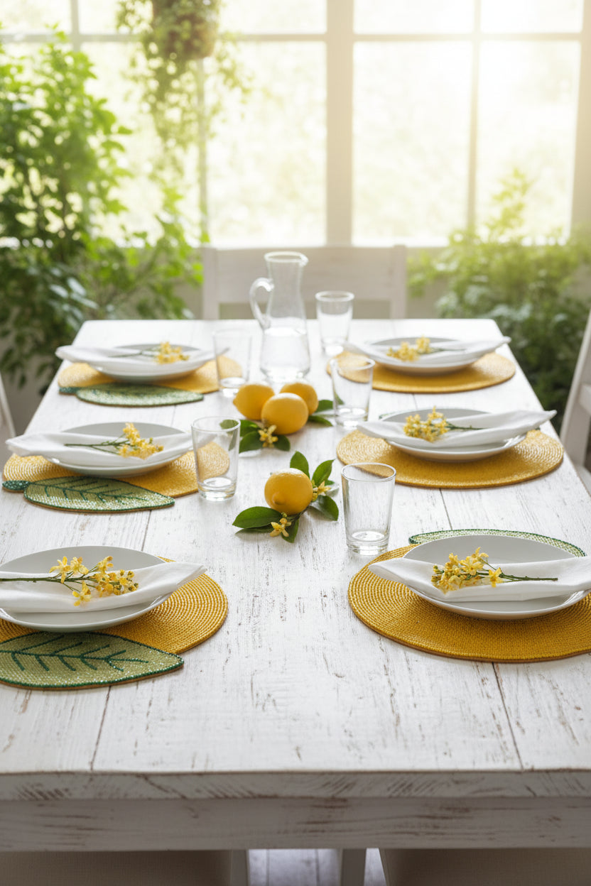PLACEMAT LEMON SET OF 4