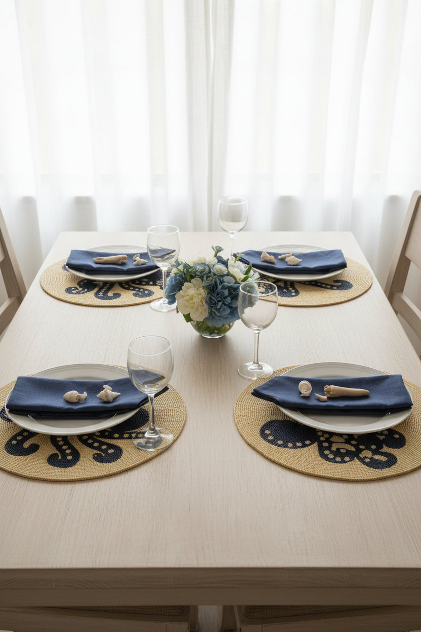 PLACEMAT OCTOPUS SET OF 4
