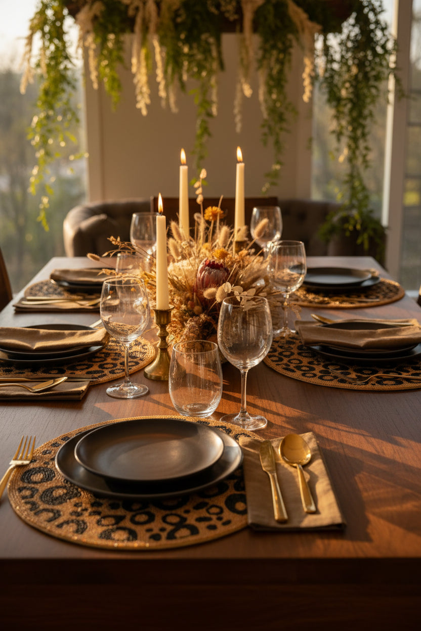 PLACEMAT LEOPARD SET OF 4