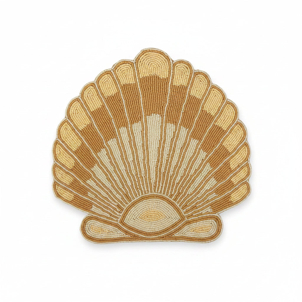 PLACEMAT SHELL IVORY SET OF 4