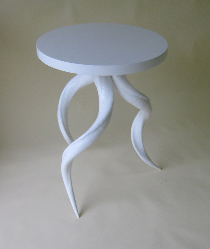 White Kudu Horn Table