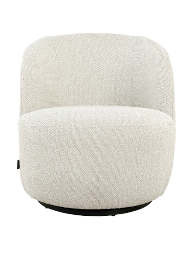 Alba Swivel Chair - Pristine Natural