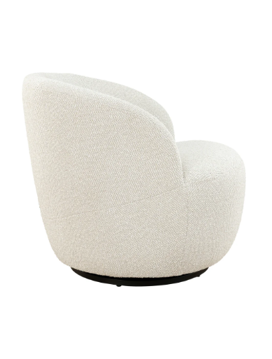 Alba Swivel Chair - Pristine Natural