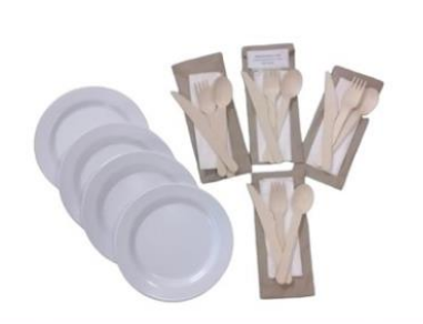 Ivory Picnic Basket Set with Cooler Box